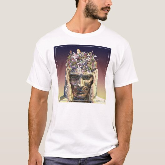 音楽頭部 Tシャツ (正面)