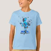 音楽食べ物を与えマイソウル |お子様 Tシャツ (正面)