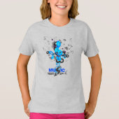 音楽食べ物を与えマイソウル |キッズTシャツ Tシャツ (正面)
