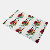 音楽食べ物を与えマイソウル ドアマット (アングル)