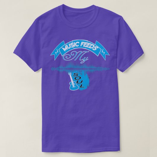 音楽食べ物を与えマイソウル(2) Tシャツ (デザイン正面)