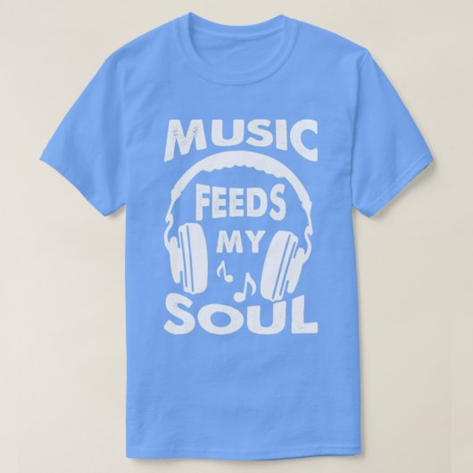 音楽食べ物を与えマイソウル Tシャツ (デザイン正面)