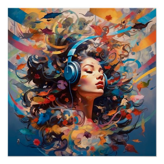 音楽食べ物を与え自分 ポスター (正面)