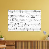 音楽飾ノート付き キャンバスプリント (インサイチュ (リビング))