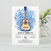 音楽魔法コードギターボーイ誕生日 招待状 (スタンド正面)