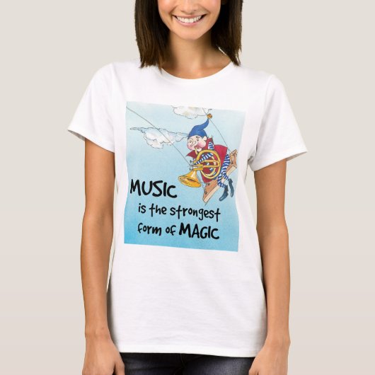 音楽魔法 Tシャツ (正面)