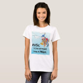 音楽魔法 Tシャツ (正面フル)