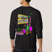 "音楽鮮やかロゴTシャツ – 音楽に最適 スウェットシャツ (裏面)