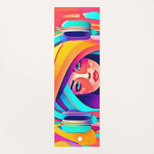 音楽鮮やか流れ ヨガマット (正面)