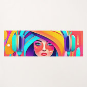 音楽鮮やか流れ ヨガマット (正面(横))