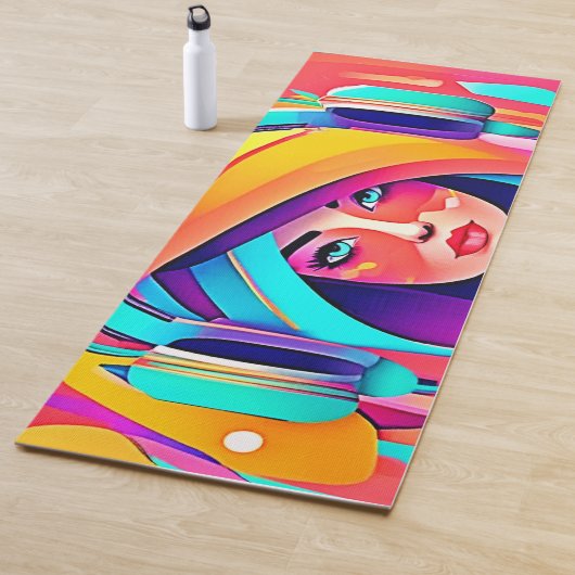 音楽鮮やか流れ ヨガマット (インサイチュ)