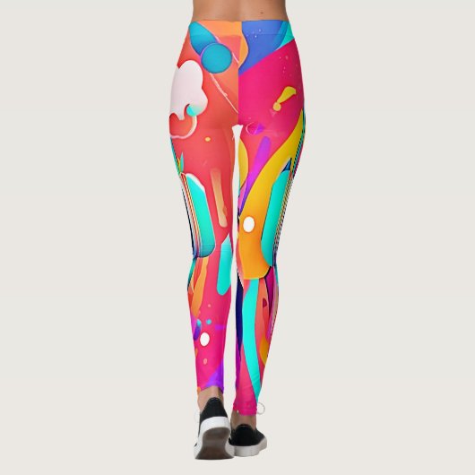 音楽鮮やか流れ レギンス (裏面)