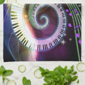 音楽1キッチンタオル キッチンタオル (折り畳み)