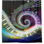 音楽1シャワーカーテン シャワーカーテン (正面)