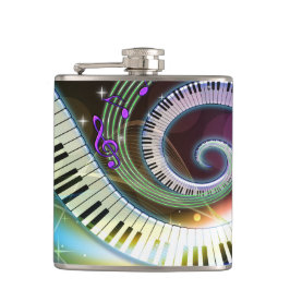 音楽1個の包まれたなフラスコ フラスク