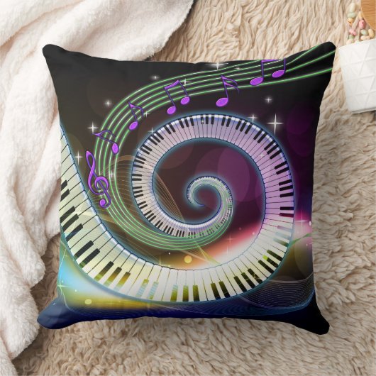 音楽1枕 クッション (ブランケット)