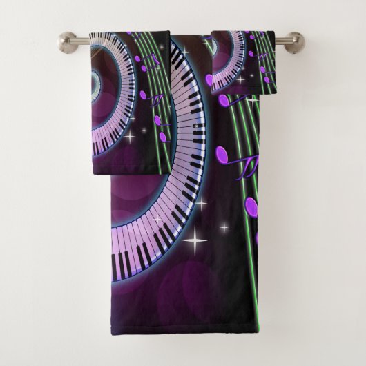 音楽1組の浴室タオルセット バスタオルセット (インサイチュ)