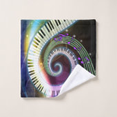 音楽1組の浴室タオルセット バスタオルセット (ウォッシュタオル)