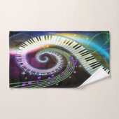 音楽1組の浴室タオルセット バスタオルセット (ハンドタオル)