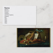 音楽1770年の属性(キャンバスの油) 名刺 (正面/裏面)