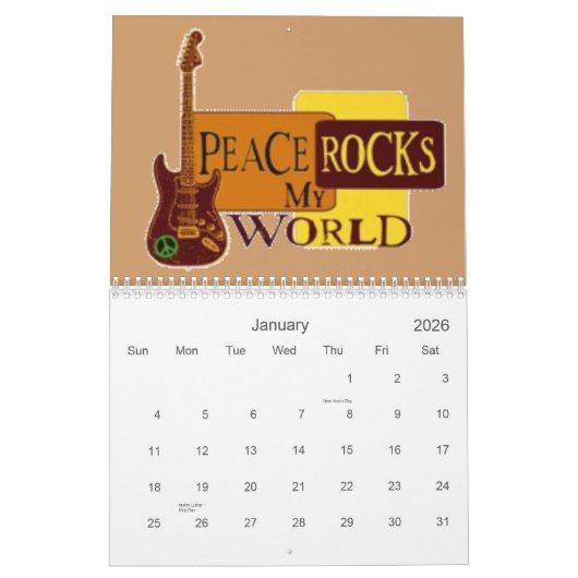 音楽2007年 カレンダー (1月 2026)