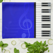 音楽6枚の台所タオル キッチンタオル (折り畳み)