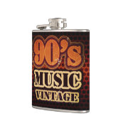 音楽90のヴィンテージ フラスク (左)