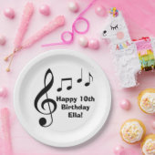 "音楽"はパーソナライズな紙皿に注意します ペーパープレート (パーティー)