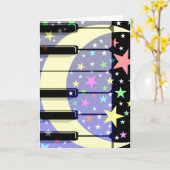 音楽 カード (黄色い花)