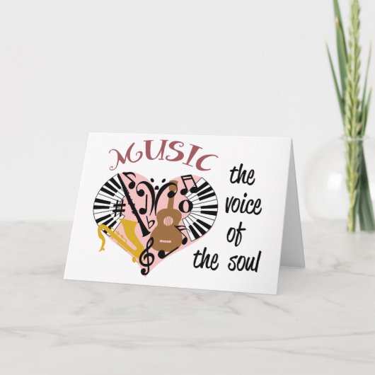 音楽 カード (正面)