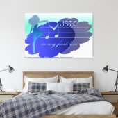 音楽 キャンバスプリント (インサイチュ (寝室))