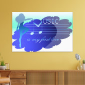 音楽 キャンバスプリント (インサイチュ (リビング))