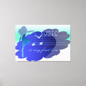 音楽 キャンバスプリント (正面)