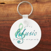 音楽 キーホルダー (正面)