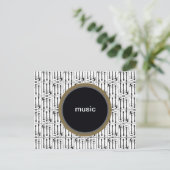 音楽、ギター ポストカード (スタンド正面)