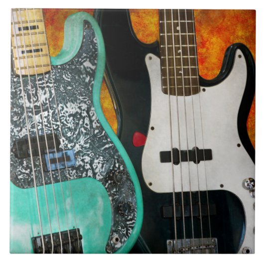 音楽 – ギター – ロックオンデュー タイル (正面)