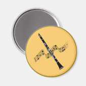 音楽：クラリネット音楽 マグネット (正面/裏面)