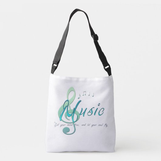 音楽 クロスボディバッグ (裏面)