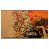 音楽、グランジのサクソフォーン ファブリック (ファットクォーター)