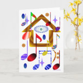 音楽：グリーテインスパイアィングカード カード (黄色い花)