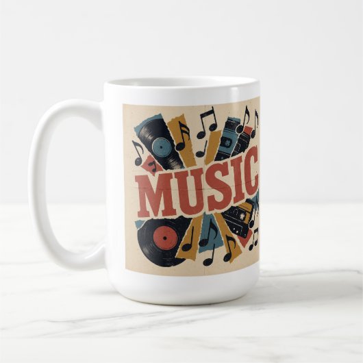 音楽 コーヒーマグカップ (左)