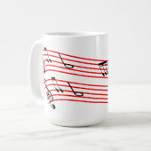 音楽 コーヒーマグカップ (正面左)