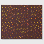 音楽、ゴールデンノート ラッピングペーパー (フラット)