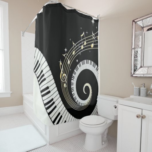 音楽 シャワーカーテン (インサイチュ)