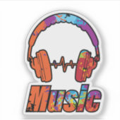 音楽 シール (正面)