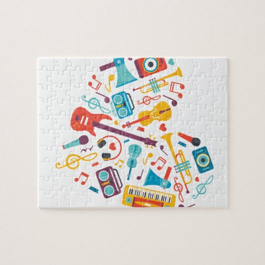 音楽 ジグソーパズル (横)
