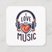 音楽 スクエア名刺 (正面)