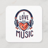 音楽 スクエア名刺 (裏面)