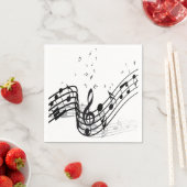 音楽 スタンダードカクテルナプキン (インサイチュ)