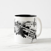 音楽 ツートーンマグカップ (正面右)